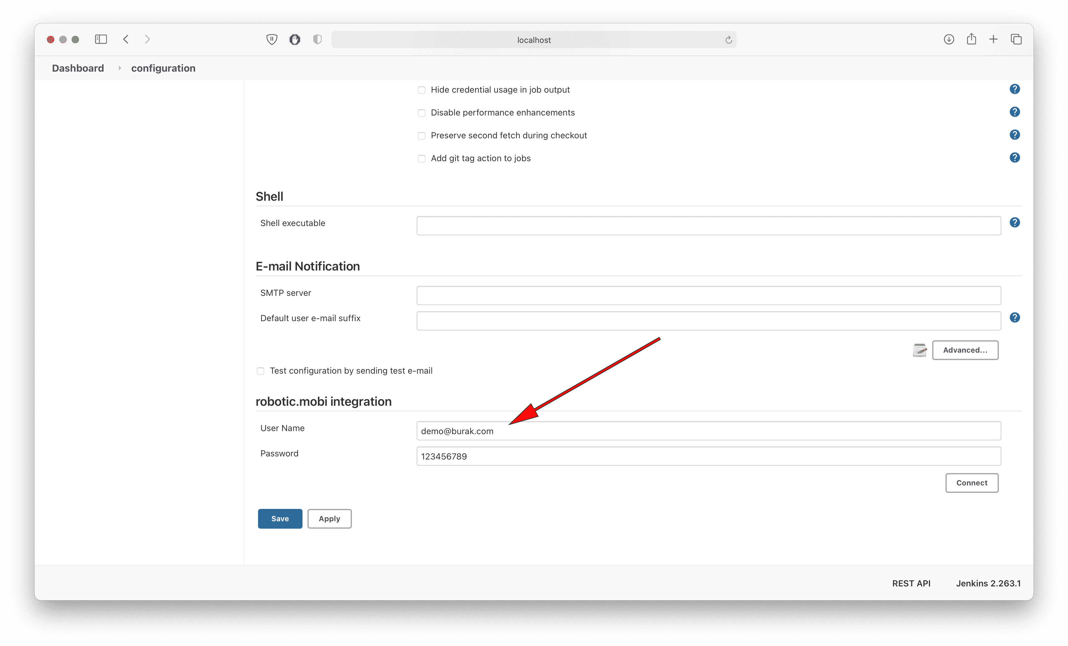 Jenkins general config